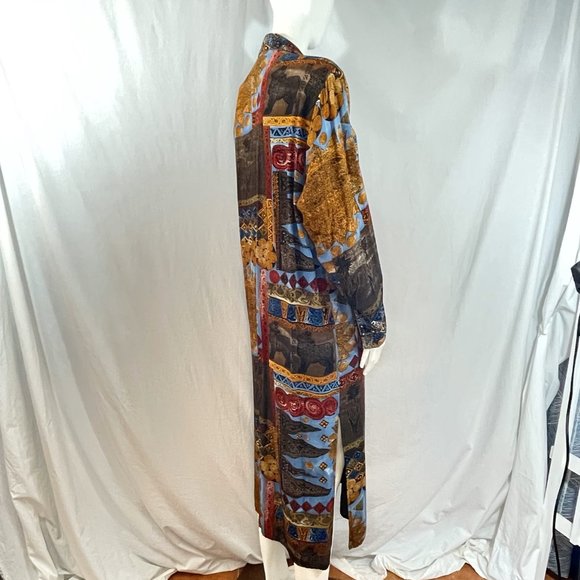 Vintage Duster With Aztec Inspired Print | Platinum by Dorothy Schoelen - Picture 5 of 8